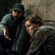 Avery and co-star Mathilde Ollivier on the set of Overlord.